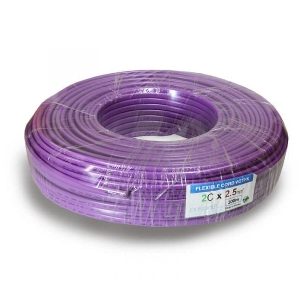 day cap dien hai loi 2cx2.5mm2 Dây điện hai lõi PVC 2Cx1.5mm2