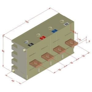 Smart busbar 6T-BBK250 4P 6T BBK250 4P-2