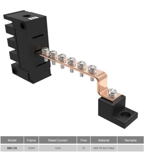 EARTH BUSBAR 125AF-1
