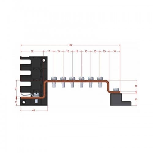 Earth busbar 125AF