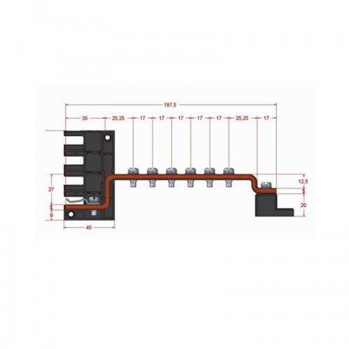 Earth busbar 250AF