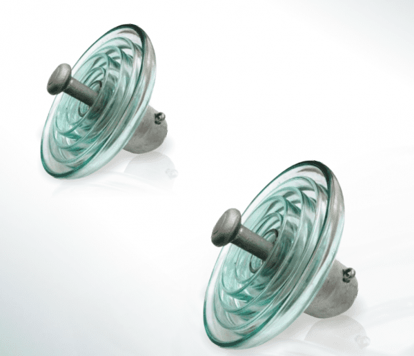 DC disk suspension - type glass insulator LXZP