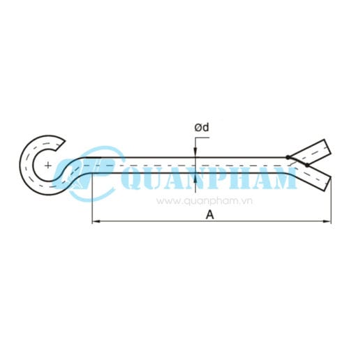 Bulông chân chẻ Hook Sealing Bolts 1