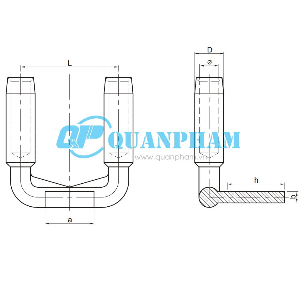 Bản vẽ kỹ thuật Cosse ép chuyển tiếp 2 dây dẫn SSY Compression 90°