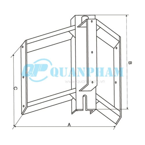 Hình 1: Giá treo máy biến thế (Ảnh: quanpham)