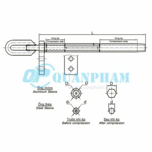 Khóa néo ép cho dây ACSR (LCDE)
