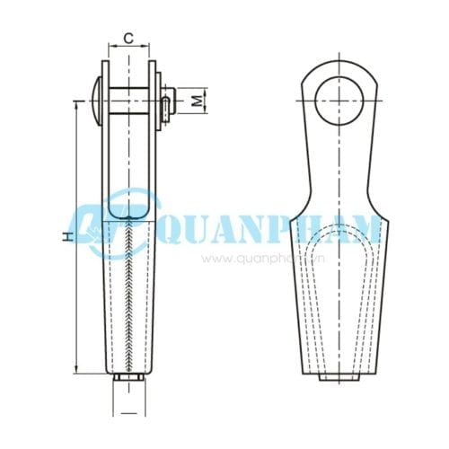 Khóa néo nêm cho dây chống sét Wedge Clamps for Ground Wire (type NN) 1