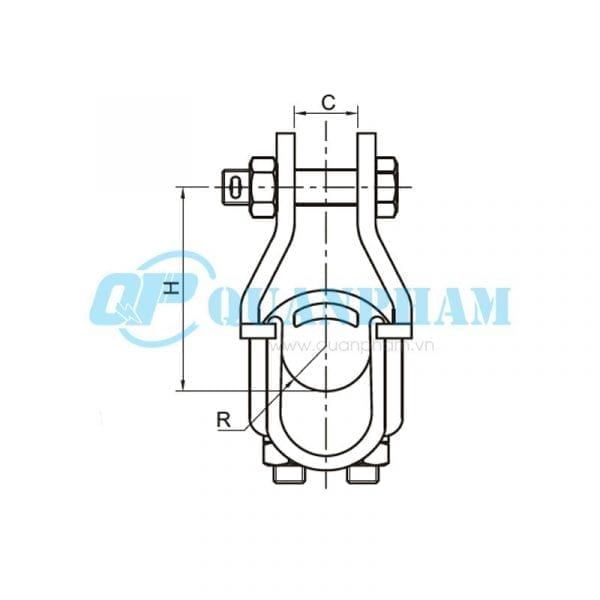 Khóa đỡ dây ACSR Suspension Clamps (type XGZ) 2