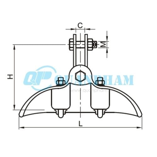 Khóa đỡ dây Suspension Clamps (type CF) 1