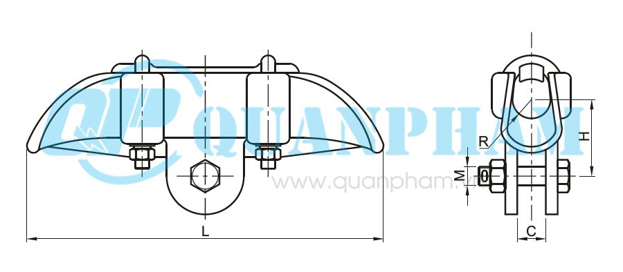 Hình 1: Khóa đỡ dây (CGF) (Ảnh: quanpham)