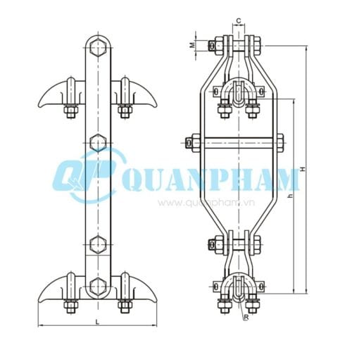 Khóa-đỡ-dây-Suspension-Clamps-type-XCS-twin-conductors-1