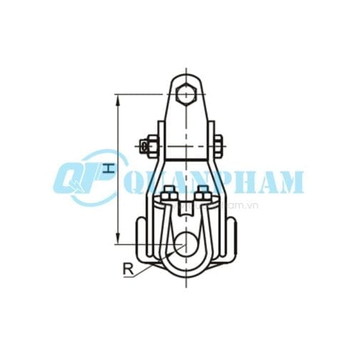 Khóa đỡ dây Suspension Clamps (type XFZ) 2