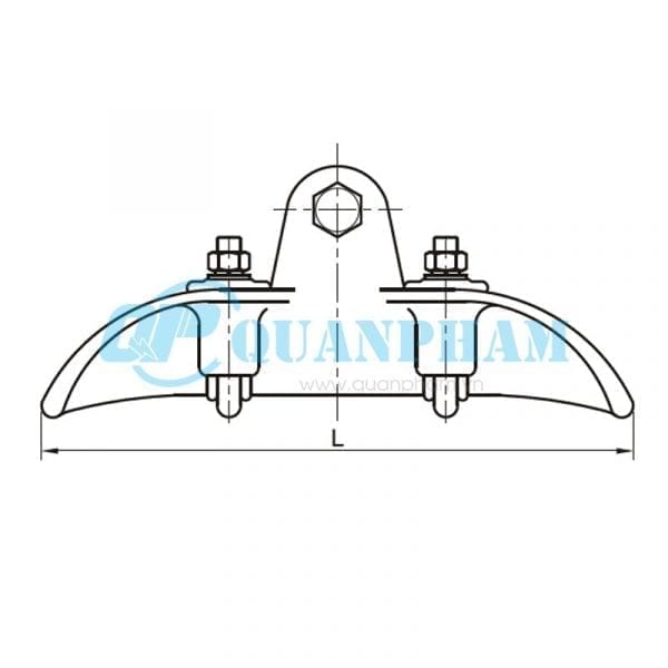 Khóa đỡ dây Suspension Clamps (type XGF - hang down) 1