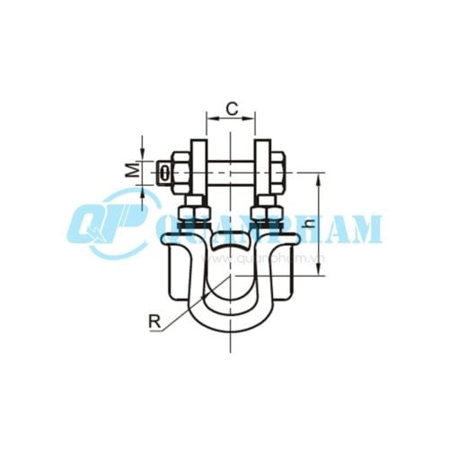 Khóa đỡ dây Suspension Clamps (type XGF - hang down) 2
