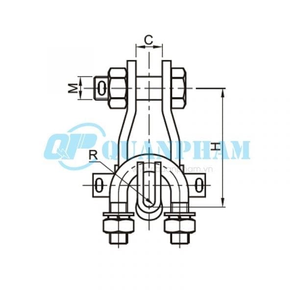 Khóa đỡ dây Suspension Clamps (type XGU) 2