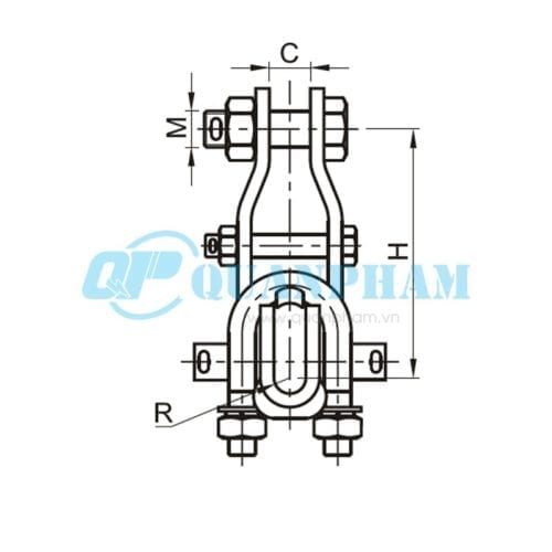 Khóa đỡ dây Suspension Clamps (type XGU - abrasion proof) 2