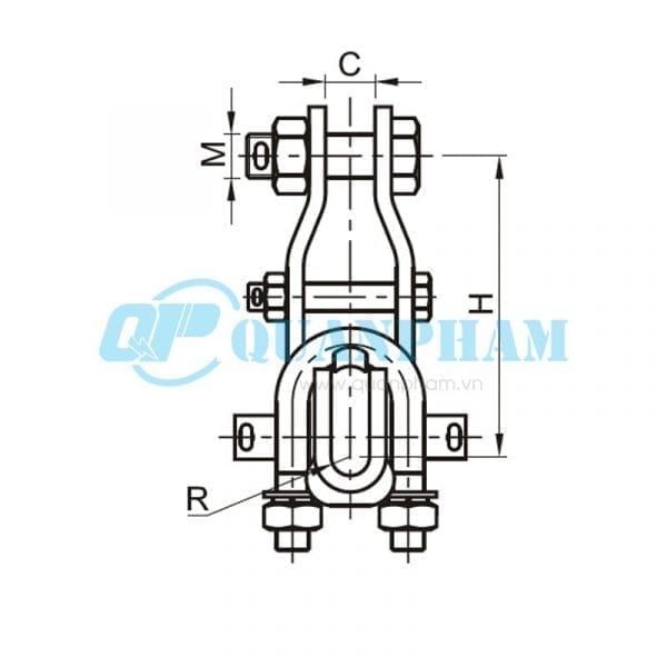 Khóa đỡ dây Suspension Clamps (type XGU - abrasion proof) 2