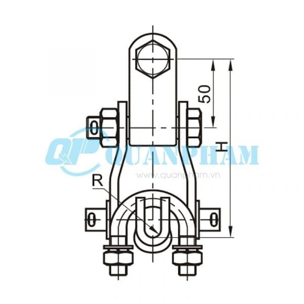 Khóa đỡ dây Suspension Clamps (type XGU - with clevis) 2