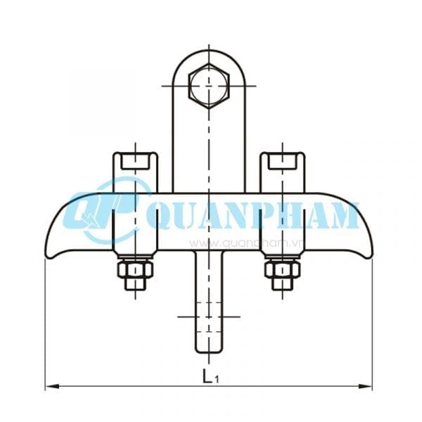 Khóa đỡ dây nhảy Suspension Clamps (type XTS - twin jumper conductors) 1