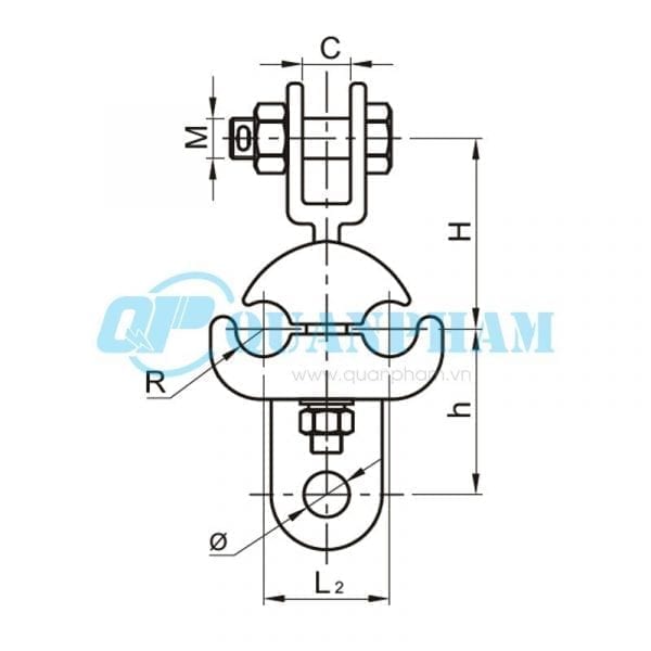 Khóa đỡ dây nhảy Suspension Clamps (type XTS - twin jumper conductors) 2