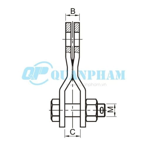 Mắc nối 3 chân Cranked Links (type NG3) 1