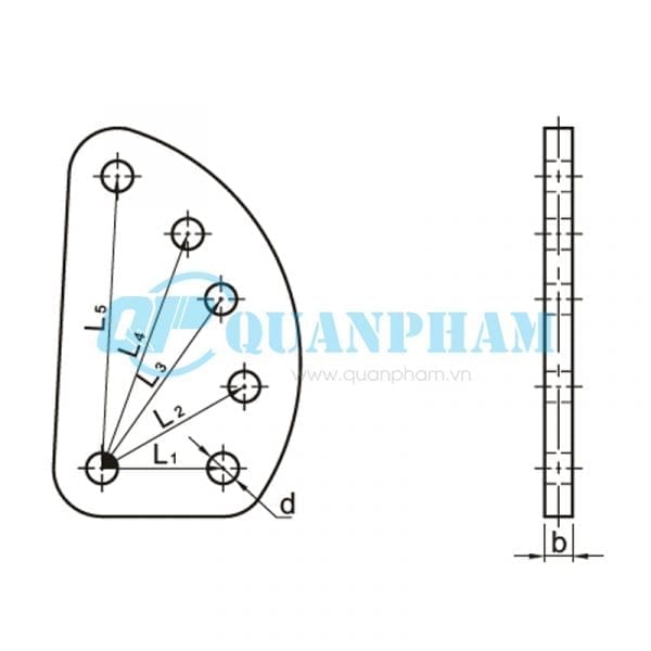 Mắc nối trung gian điều chỉnh Adjuster Plates (type DB) 1