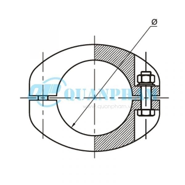 Nối thanh cái (ngoài) Tubular Bus-bar Joint (outside - type MJ) 1 Tubular Bus-bar Joint (outside - type MJ)