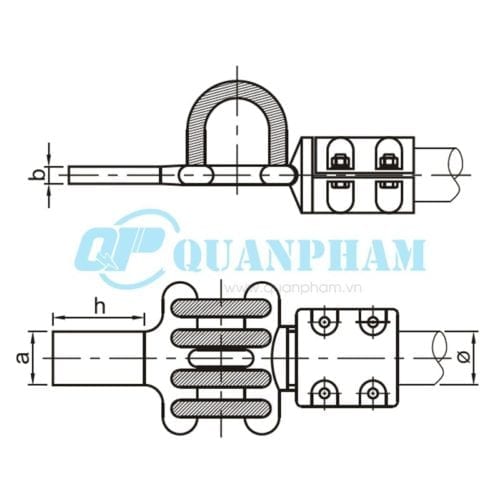 Bản vẽ kỹ thuật nối thanh cái (MGS - 0°) (Ảnh: quanpham)