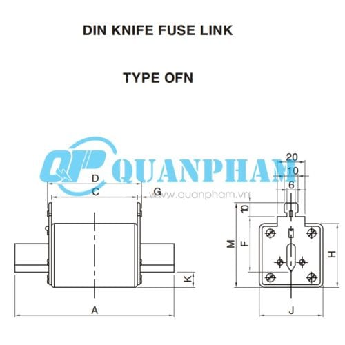 Cầu chì dao cách ly 25A-630A