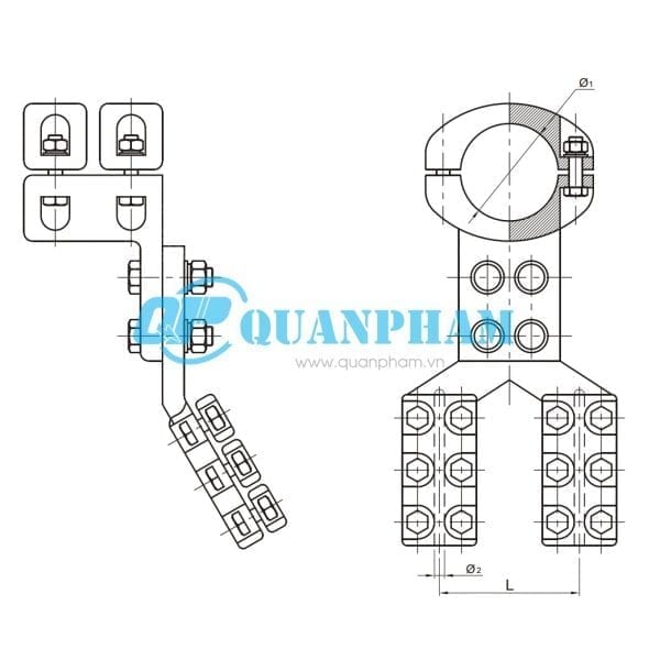 T-connectors (type MG/MR, 30°)