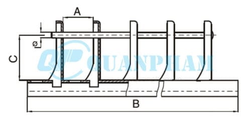 Hình 2: Khung đỡ sứ (Ảnh: quanpham)