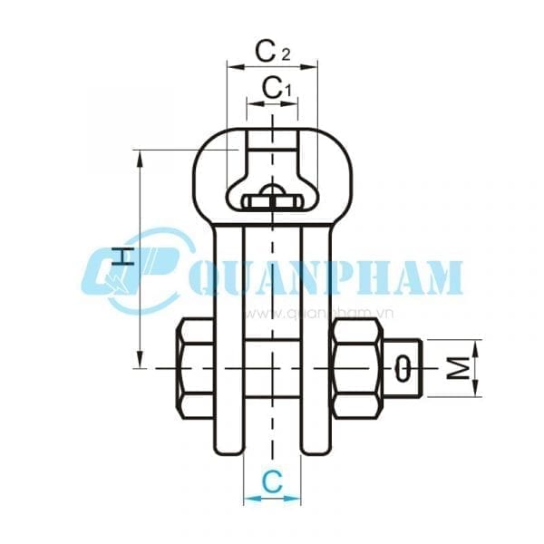 mắc nối kép Socket Clevises (type WS) 1
