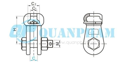 mac noi kep Socket Clevises (type WS) 3