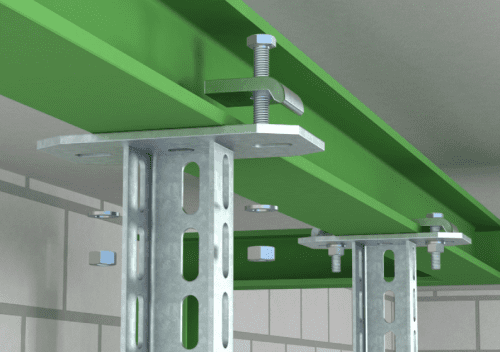 Kẹp trực tiếp giá đỡ vào dầm thép