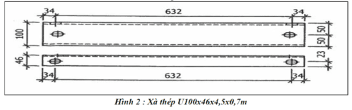 Bộ đà thép đỡ máy biến thế U100