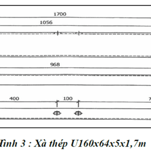 Bộ đà thép đỡ máy biến thế U100 - Ảnh 3