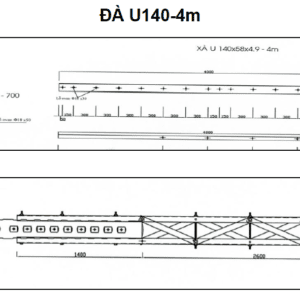Bộ đà thép đỡ máy biến thế U140