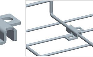 Fix wire mesh cable tray