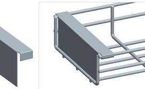 Terminate wire mesh cable trays
