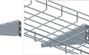 Wire Mesh Cable Tray Wall Mounting Type I - Image 1