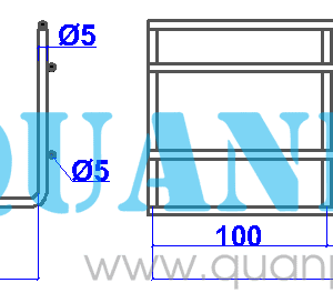 Máng lưới 100x200x5mm