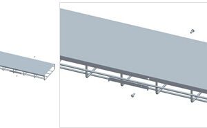 Cover on cable trays