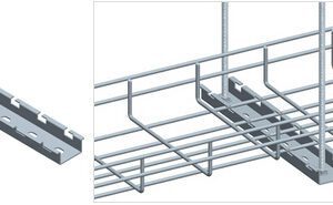 Wire mesh cable tray ceiling mounting type U Wire mesh cable tray ceiling mounting type U - Image 1