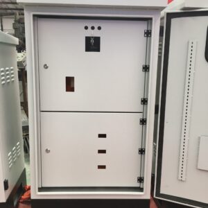 Vỏ tủ điện 2 ngăn 2 lớp cửa có khoá - Ảnh 1