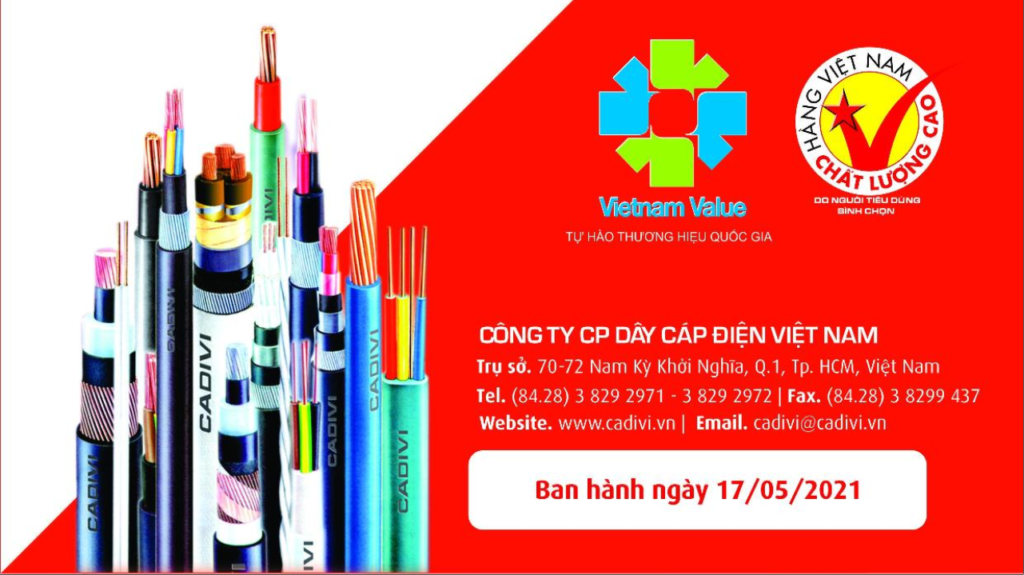 Cadivi control cable price list 08/2024 Quan Pham