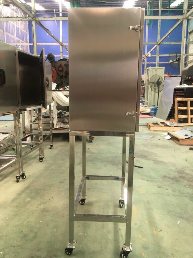 Vỏ tủ inox cỡ nhỏ có chân đế Vỏ tủ inox cỡ nhỏ có chân đế