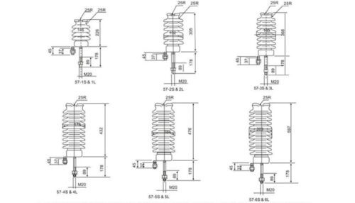 line-post-insulator-drawing
