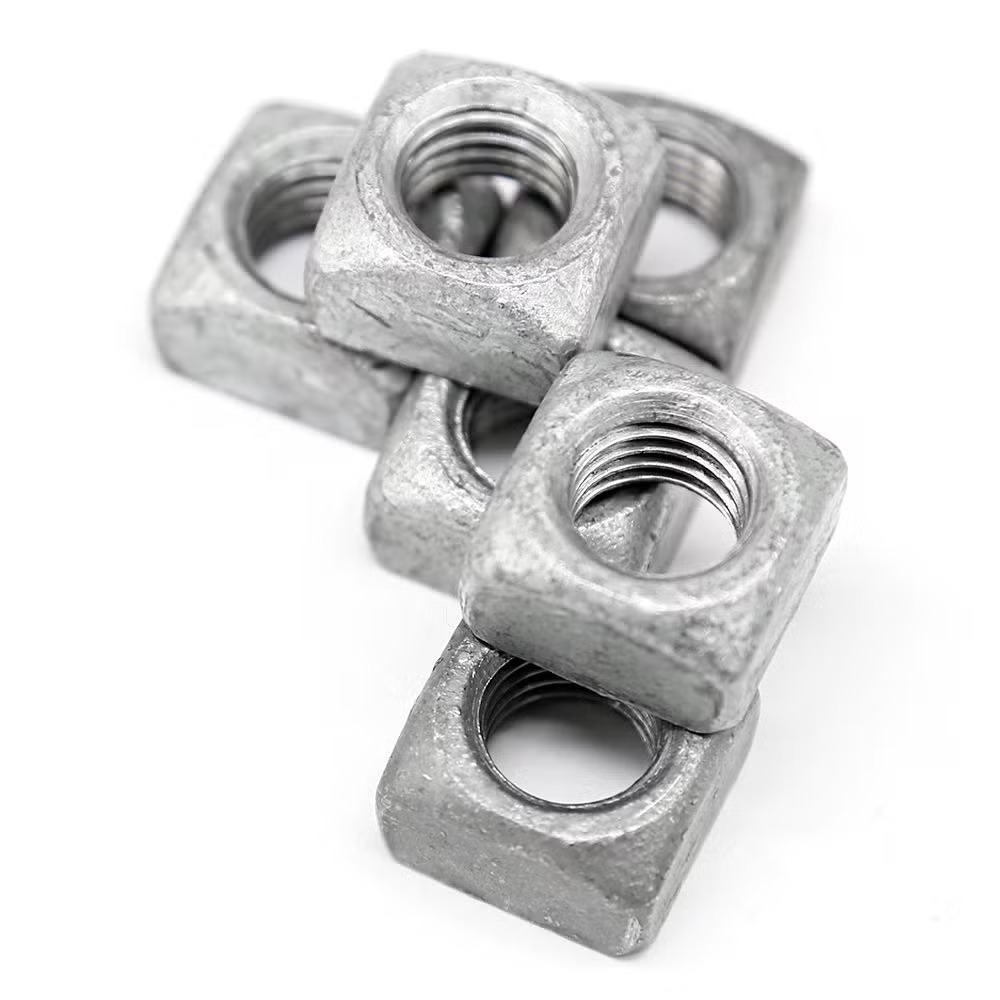 Regular square nut hot dip galvanized 1
