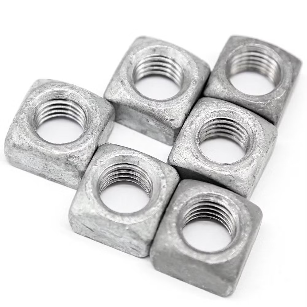 Regular square nut hot dip galvanized 2