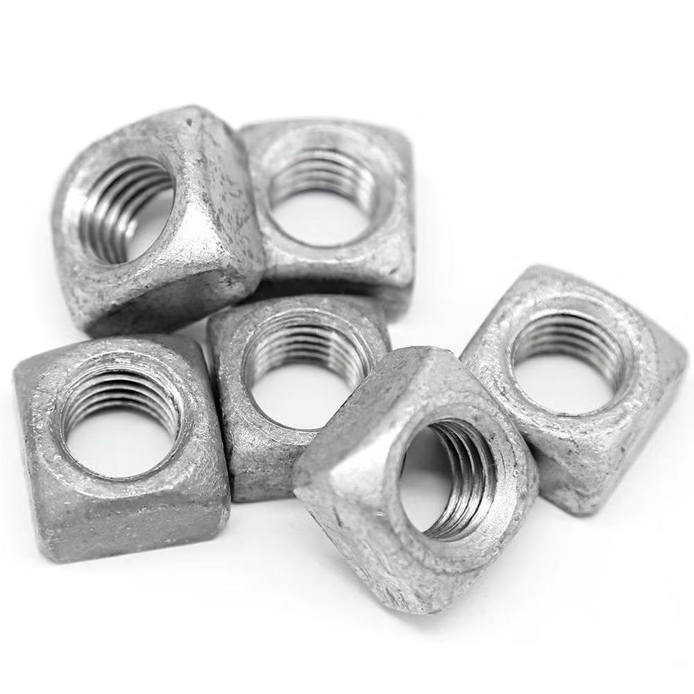 Regular square nut hot dip galvanized 3